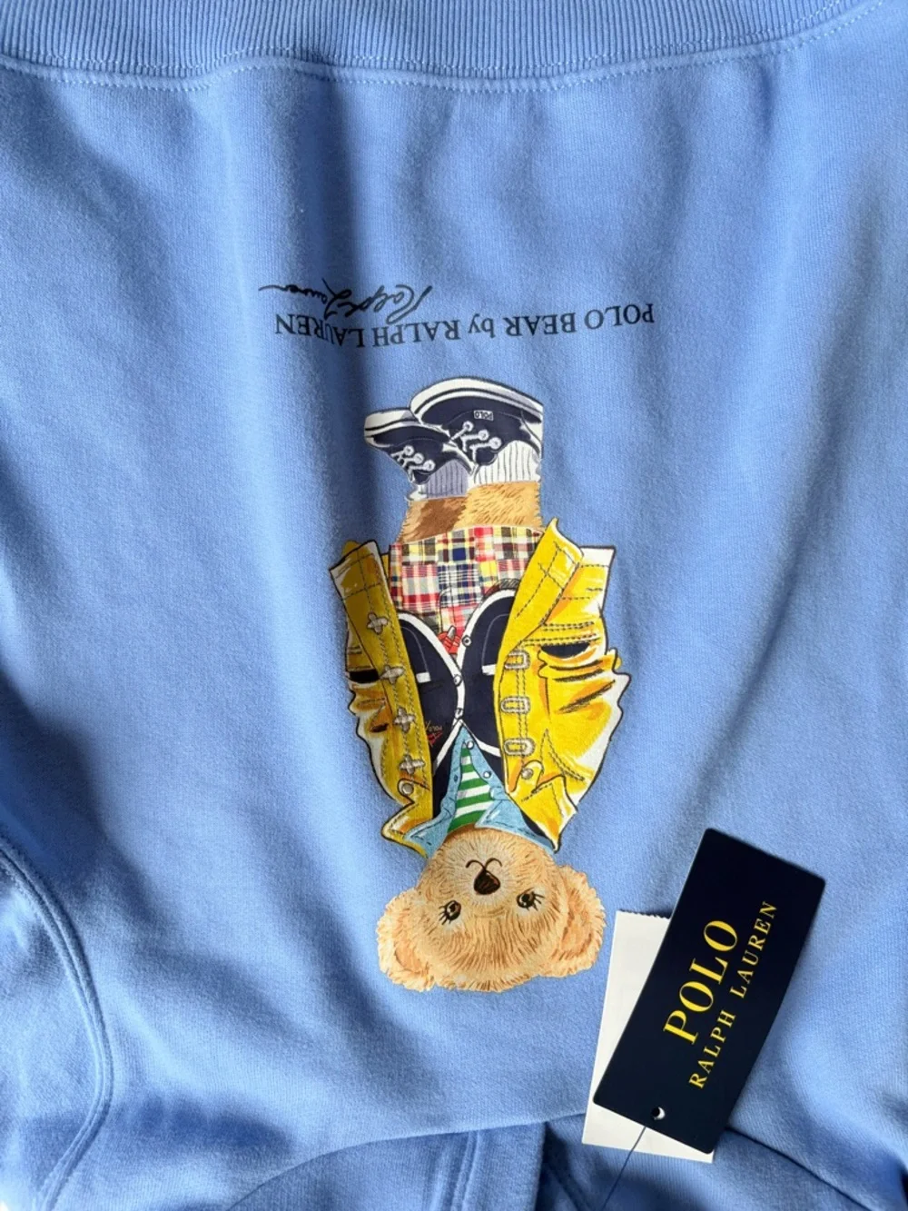 Ralph Lauren Light Blue Polo Bear Hoodie for Kids